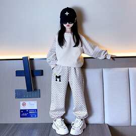 女童卫衣套装春装2026新款儿童装春秋款宽松网红爆款裤子韩范潮衣
