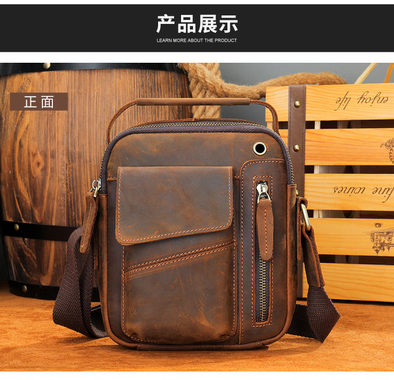 Túi đeo chéo nam da thật da ngựa điên phong cách retro, túi đeo vai đựng vừa máy tính bảng 8 inch — 1323 màu nâu, 1323cà phê, 6097 cà phê đen, 6097 màu nâu chi tiết 79