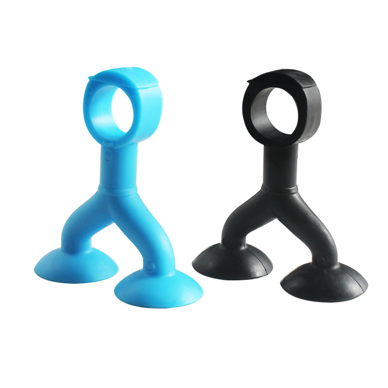 Double Suction Cup Silicone Door Suction Bathroom Door Handle Door Rear Anti-Collision Pad Toilet Door Blocking Door Top Suction Device Wall Suction