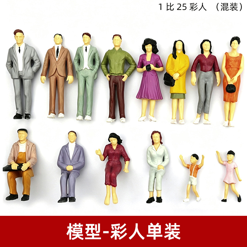 colour character Model scene Model With King character diy sand table character Model Mini sand table Model