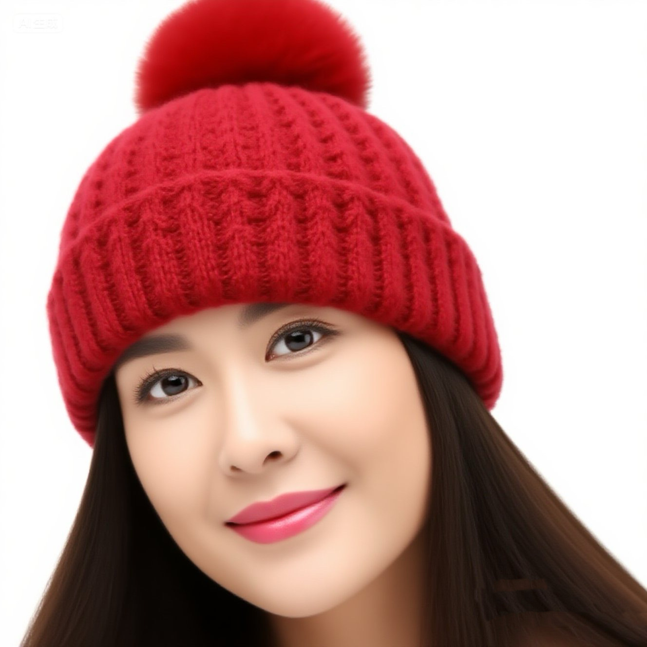 Cappello lavorato a maglia caldo foderato in pile, per ciclismo all'aperto, all'ingrosso, in filato spesso, con pompon, per autunno e inverno, da donna_voghion.com