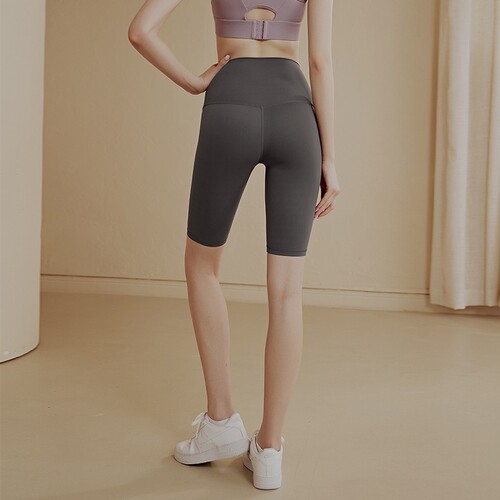 Women's No Embarrassing Line Athletic Shorts Five-Finger Shorts Tight High-Waisted Booty Lift Fitness Running Yoga Cycling Shorts Summer