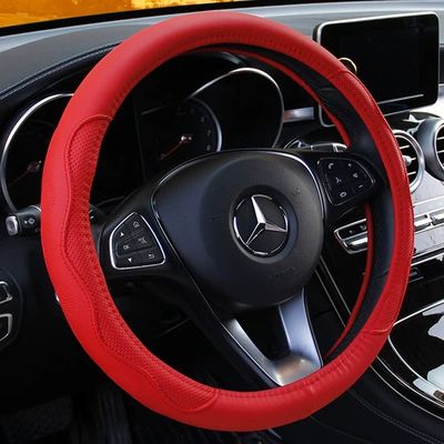 Steering wheel cover – Factory Direct Sales and Wholesale - red-environmental-protection-tpe-plastic-aprons-38cm