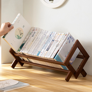 Desktop Small Bookshelf Storage Rack Office Desk Organization Living Room Dining Table Countertop Multi-Layer Display Simple