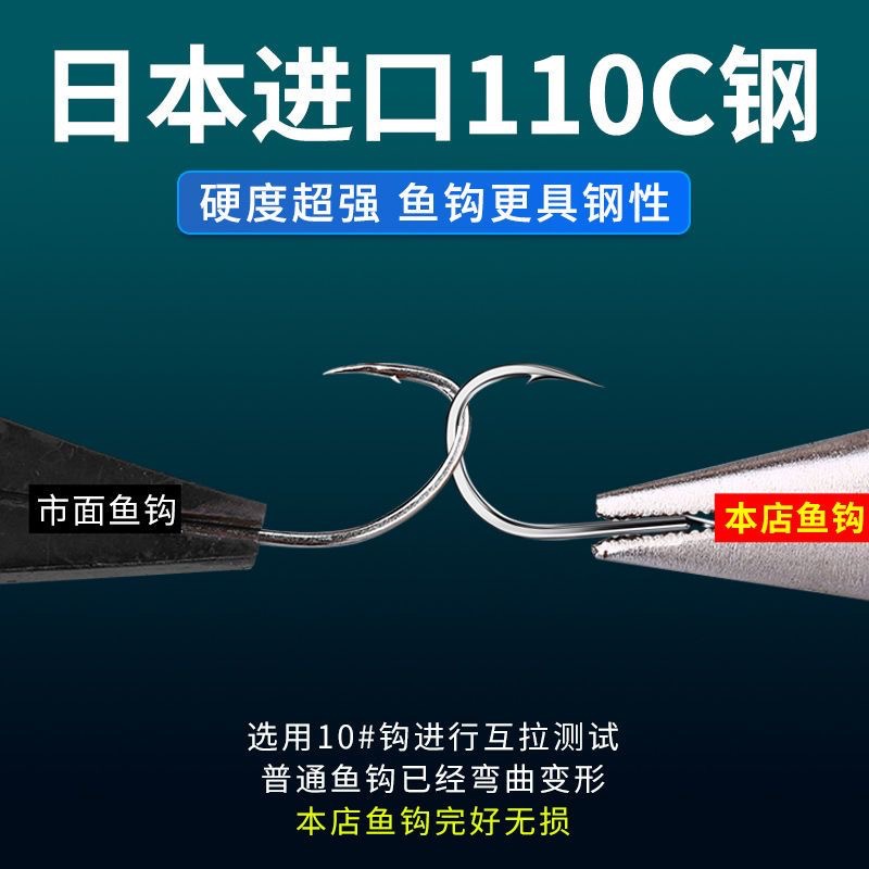 弹簧钩新关东伊势尼鲢鳙专用子线绑好双钩鱼钩渔具厂家批发钓具-阿里巴巴