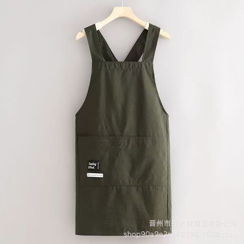 Anti-splash apron Fashionable home kitchen cooking waist New printed catering special overalls