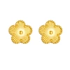 Golden Stud Earrings A201