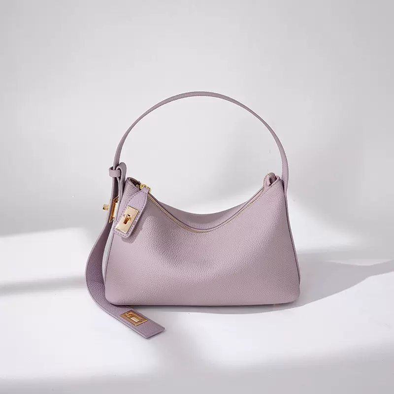 2025新款真皮单肩包女通勤小众高级感上班族女士手提包斜挎饺子包