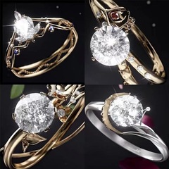 未定事件薄周邊陸景和左然莫弈夏彥戒指精緻浪漫婚戒二次元動漫