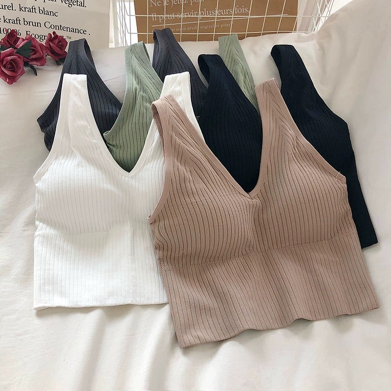 Slim Fit Type Solid Color Pattern Full Coverage Bra Cup Wholesale Women'S Simple Style Solid Color Tank Tops