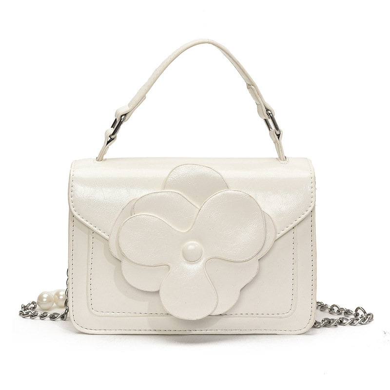 Versión coreana de moda moda moda estilo occidental cadena portátil pequeño bolso cuadrado femenino 2025 nuevo bolso de mensajero de hombro simple casual de todo fósforo