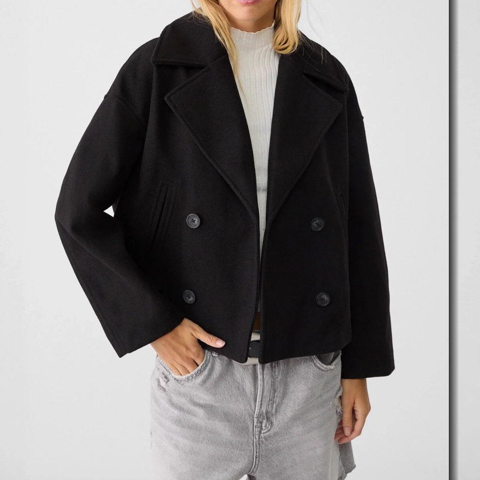 Wool-Blend Double-Breasted Coat – Women’s Oversized Lapel Jacket (Beige/Black/Camel/Navy/Olive/Burgundy, XS-3XL)_voghion.com