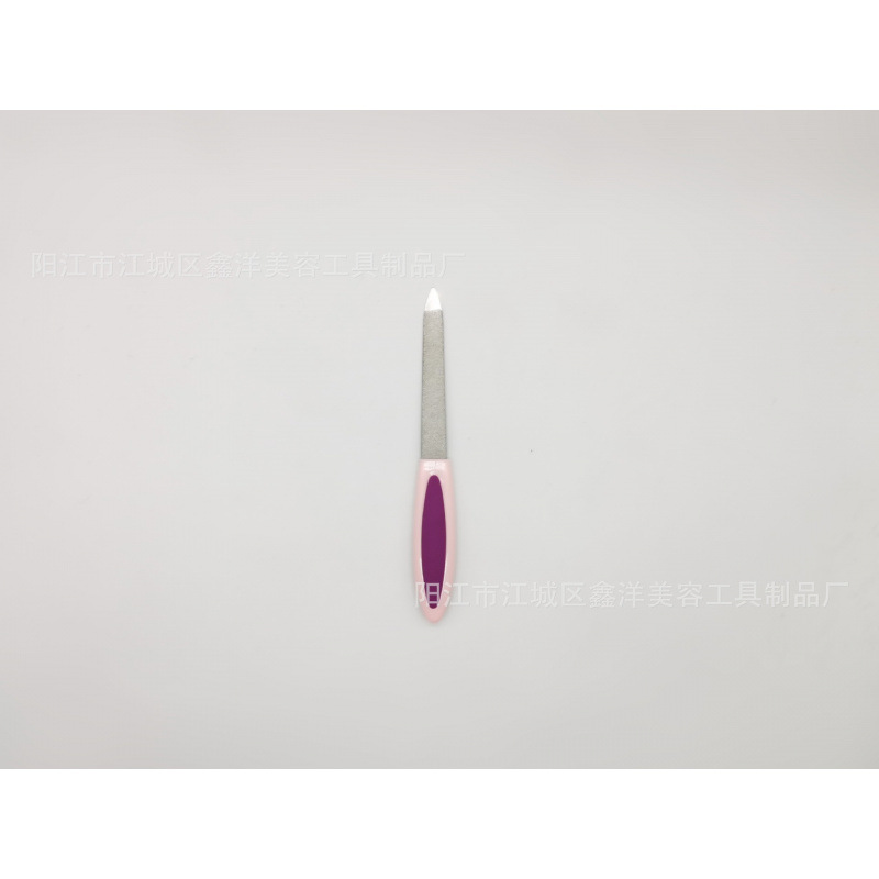 Archivo de uñas de dos cabezas herramientas de manicure de acero inoxidable archivo de uñas de fricción de uñas archivos de manicure al por mayor