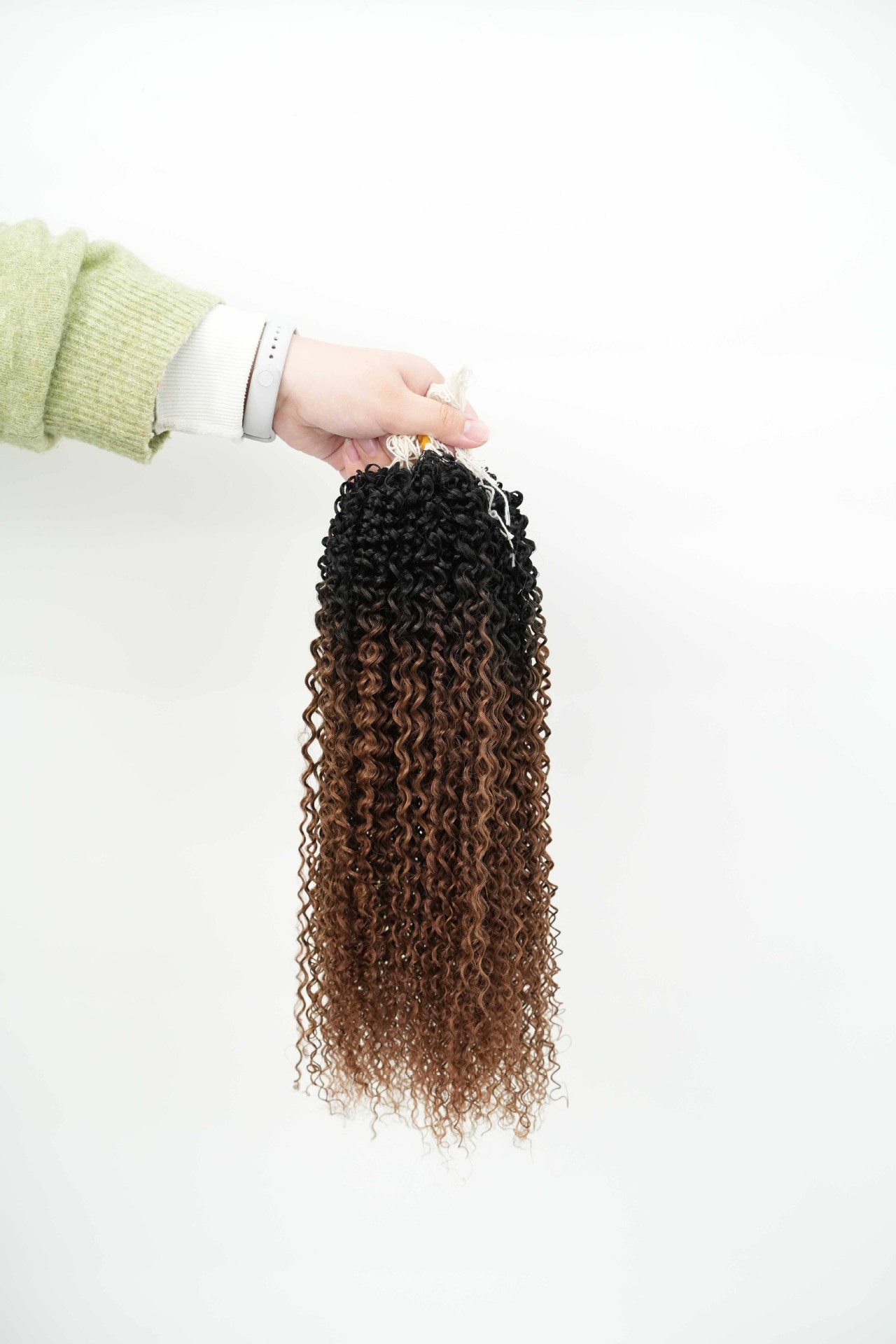 Extensiones de Cabello Humano de Pluma, Cabello Real, Tejido a Mano