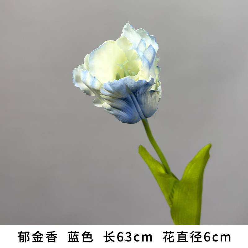 튤립 블루 길이 63cm 꽃 직경 6cm