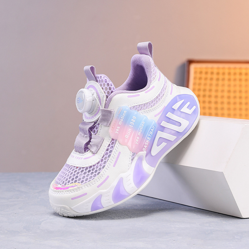 Calzado deportivo para niños, malla de verano, transpirable 2025 nuevos zapatos de red para niños, zapatos para correr de suela suave antideslizantes para niños grandes