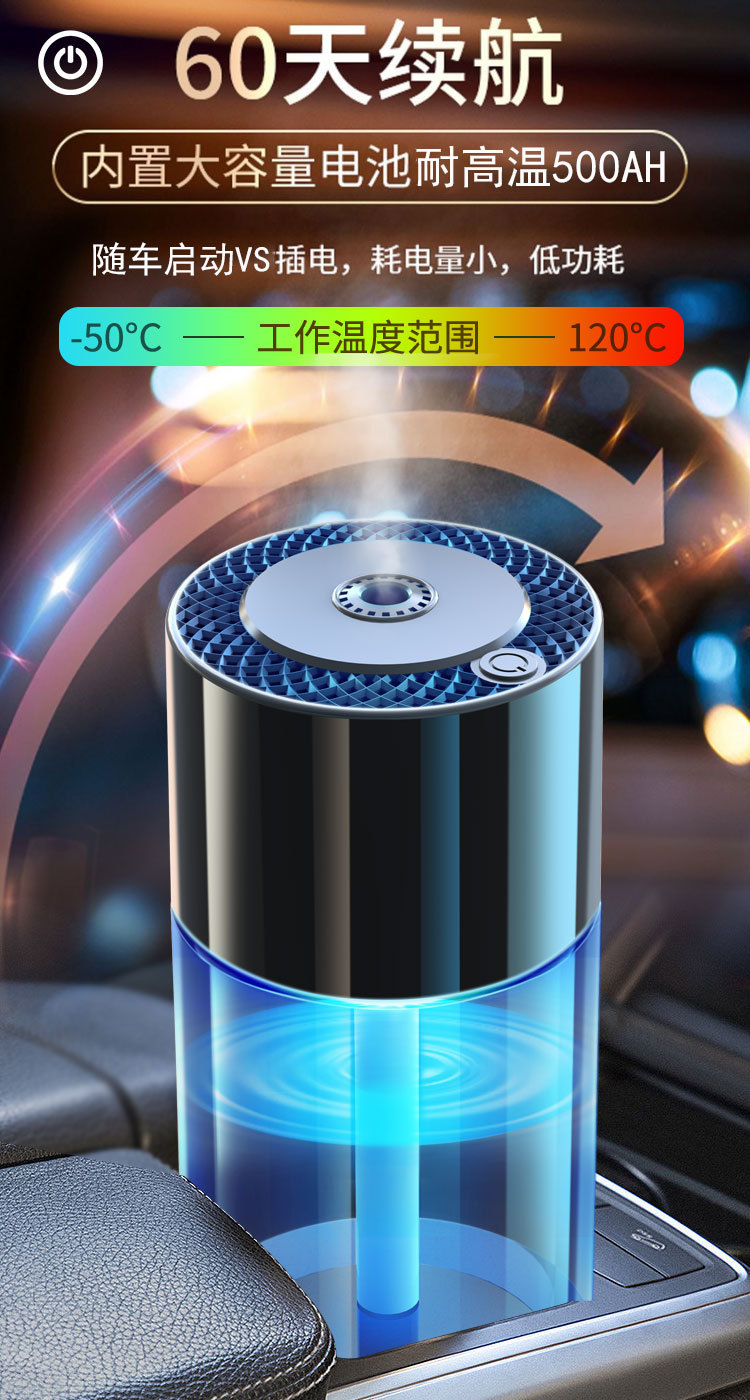 Car intelligent aromatherapy Machine car perfume seat automatic fragrance atomization fragrance new cup holder humidifier decoration