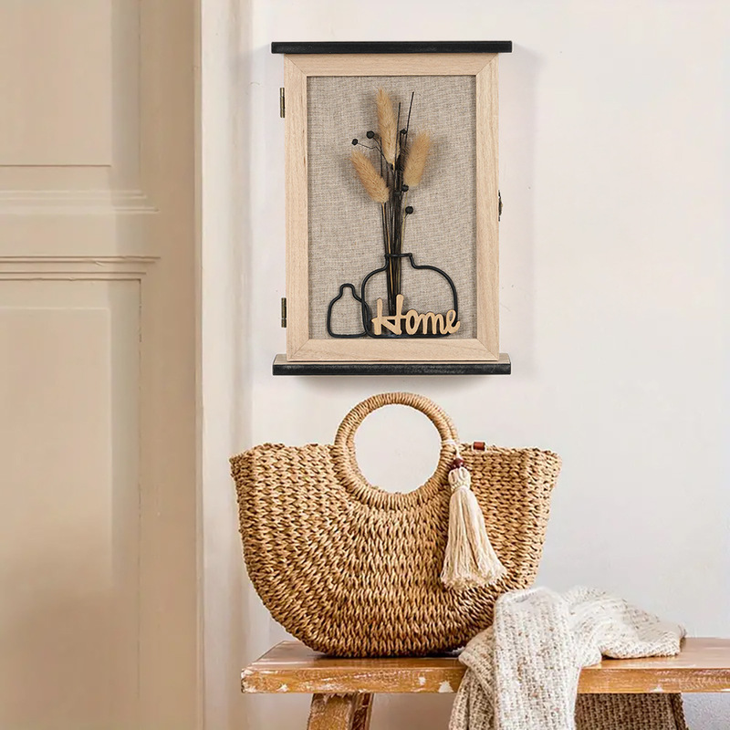 2025クロスボーダー壁掛けキー収納ボックス玄関フック自動車キーロック付き入戸防塵収納ボックス新品|undefined