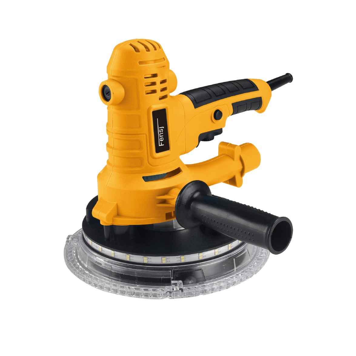 超低价格促销墙面打磨机自吸尘带灯交流电源手持腻子磨墙机砂轮机