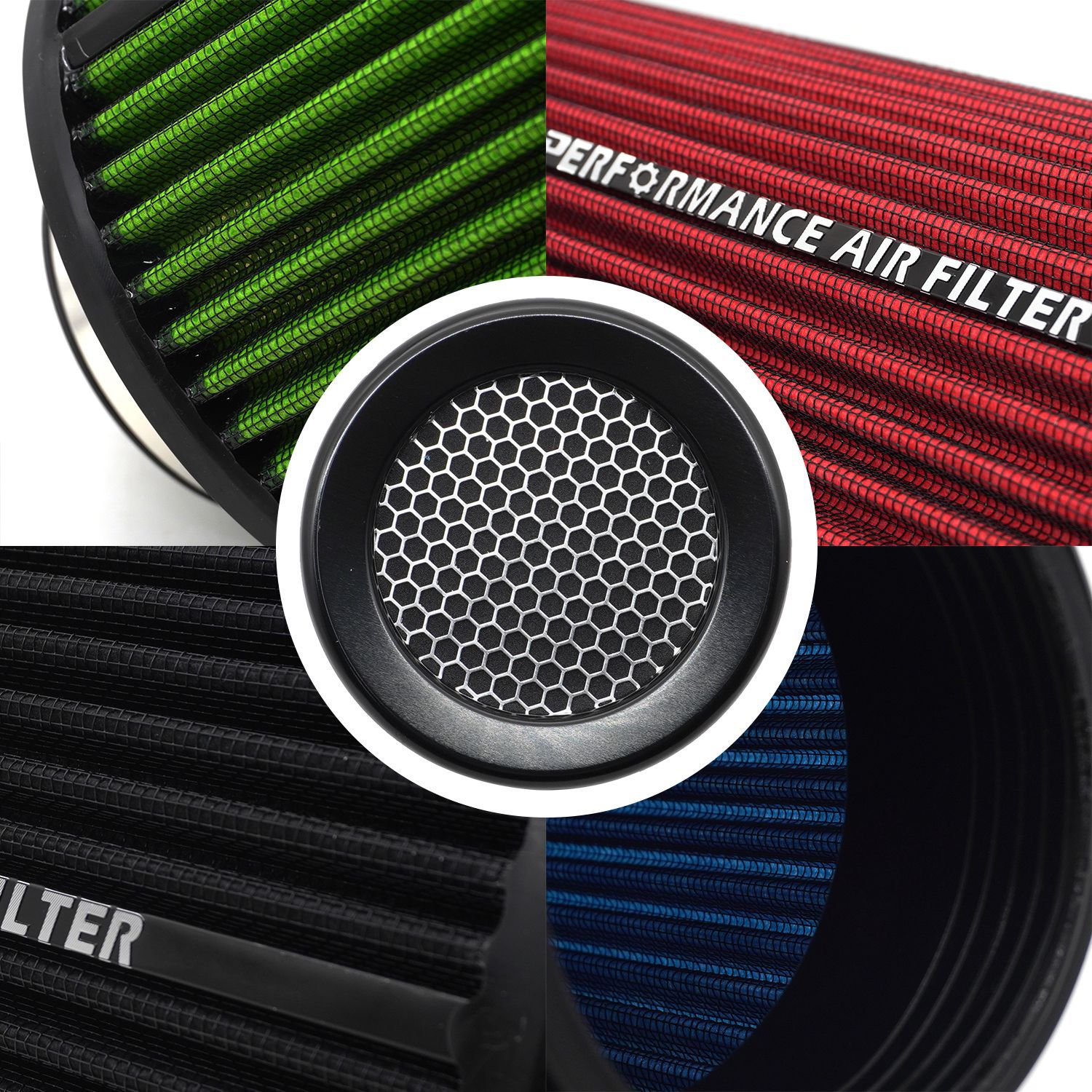 63 76 80 89 101mm car cold intake modified mushroom head air filter engine filter