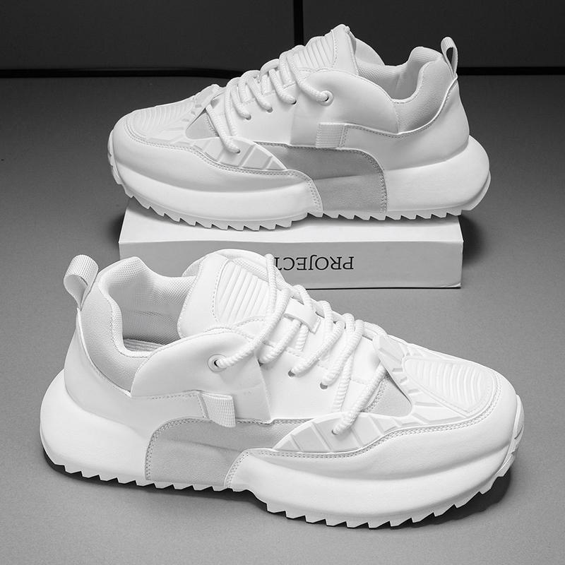 Transfronterizo 2025 primavera y verano de moda versátil bolsas inferiores respirables zapatos deportivos casuales con suela gruesa aumentada zapatos de hombre zapatos de moda