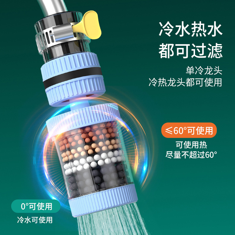 360°旋转万能接口可拆洗水龙头过滤器家用自来水防溅花洒通用净|undefined