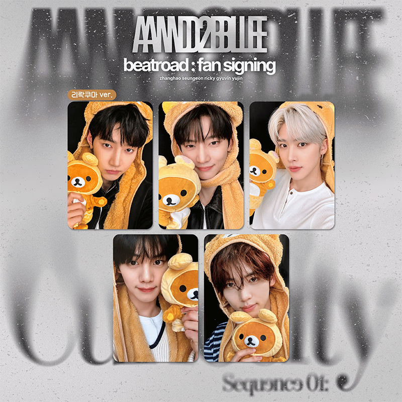 And2Ble《Sequence 01 Curiosity》Album Card, Bear Card, Autograph Card, Zhang Hao