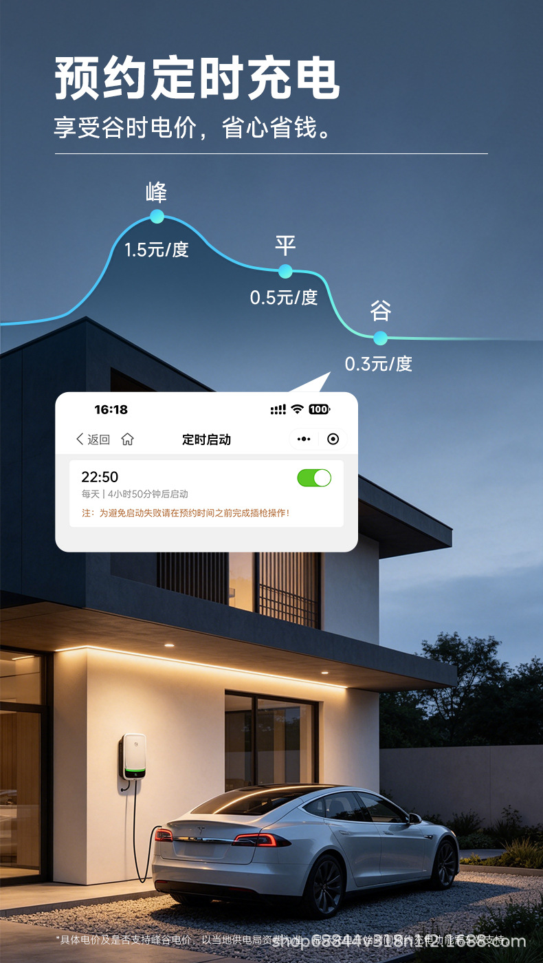 Laichong New Energy Electric Vehicle Charging Station for Home Use 7Kw32A Byd Tesla Changan Li Auto Xiaomi