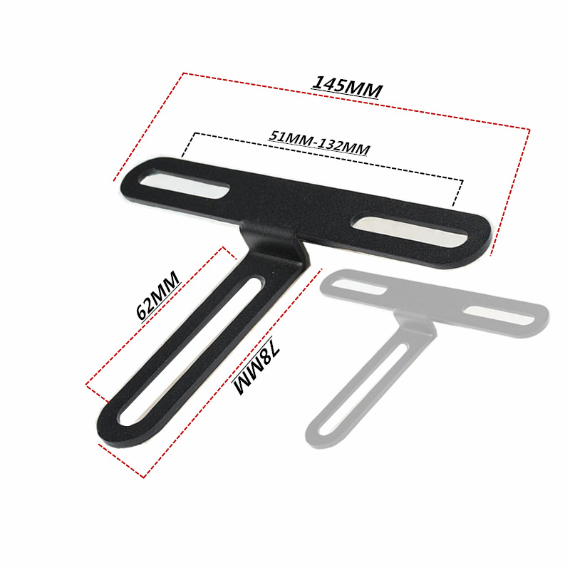 Yibaike License Plate Bracket Is Suitable for Niu Uqi+U2 Ninebot Max/C90/F90 Fender Rear Guard