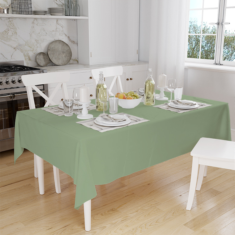 Mantel para el hogar de color sólido Mesa de comedor de lujo con luz de estilo nórdico Mantel impermeable PEVA Mantel simple de varios tamaños ecológico