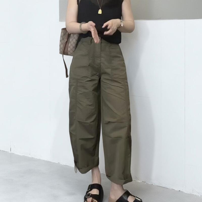 Aimeerosa Trendy Versatile Loose Wide-Leg Cargo Pants for Women, Summer Slimming Nine-Point Balloon Pants Aimeerosa Trendy Versatile Loose Wide-Leg Cargo Pants for Women, Summer Slimming Nine-Point Balloon Pants