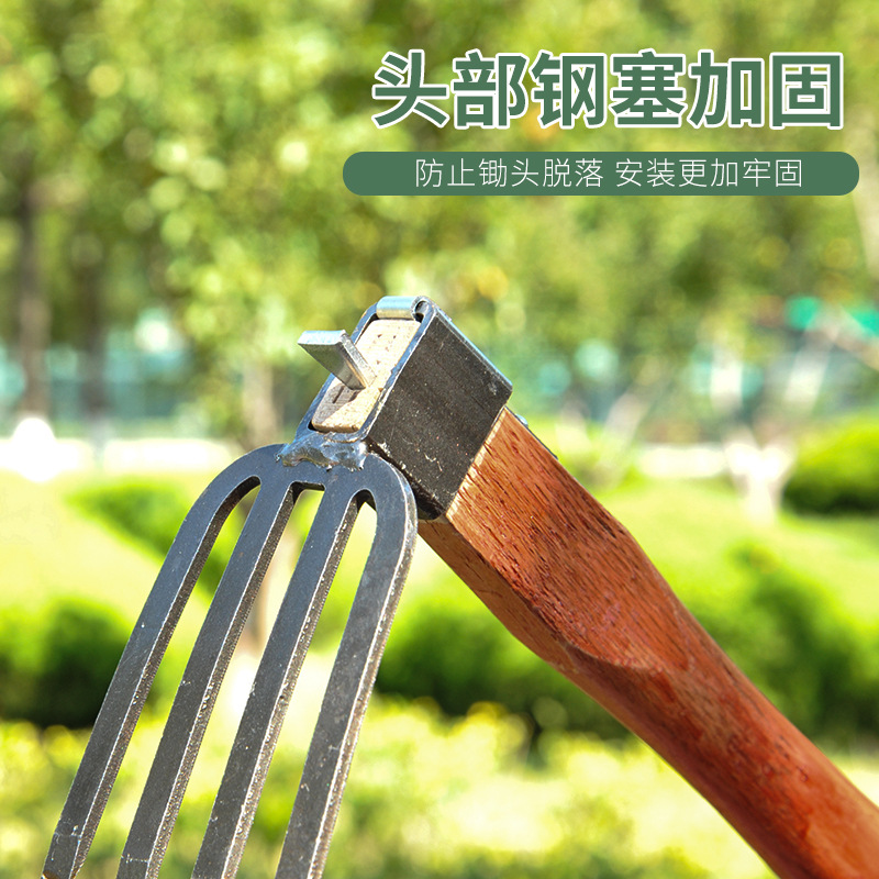 Direct supply of gardening and agricultural tools, rake, hoe, wooden handle, hoe with both ends busy, agricultural tools and hardware
