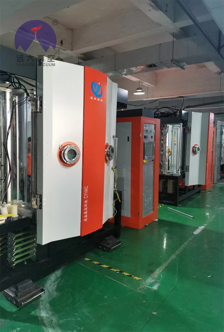 转让成业真空准新中频炉内镀金真空镀膜机4对圆柱靶配平面磁控溅