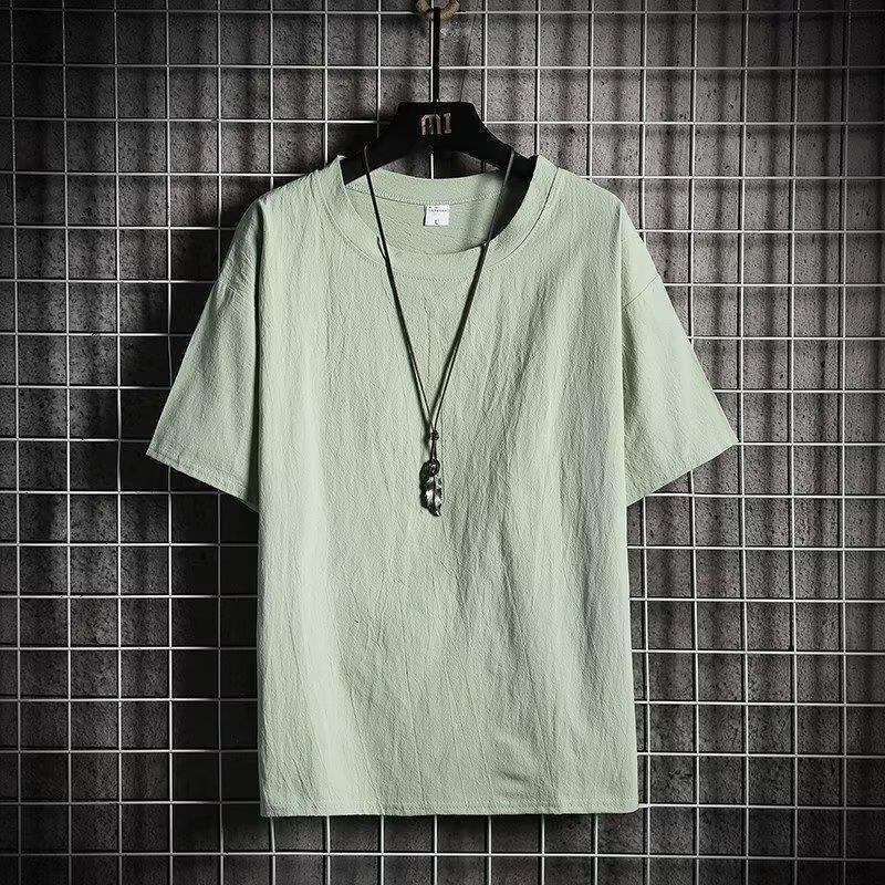 Summer Fashion Men's Short-Sleeve T-Shirt with Round Neck, Ice Silk, 2025 Summer T-Shirt Summer Fashion Men's Short-Sleeve T-Shirt with Round Neck, Ice Silk, 2025 Summer T-Shirt