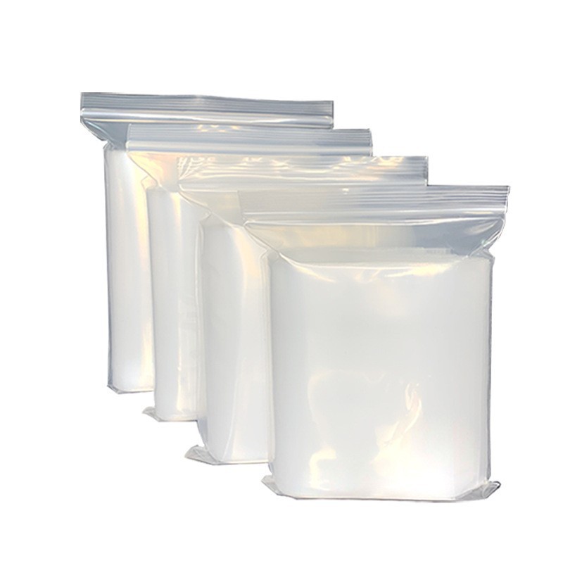 A large number of wholesale thickened in stock pe transparent self-sealing bag jewelry hardware food sealing bag sealing pocket punching printing