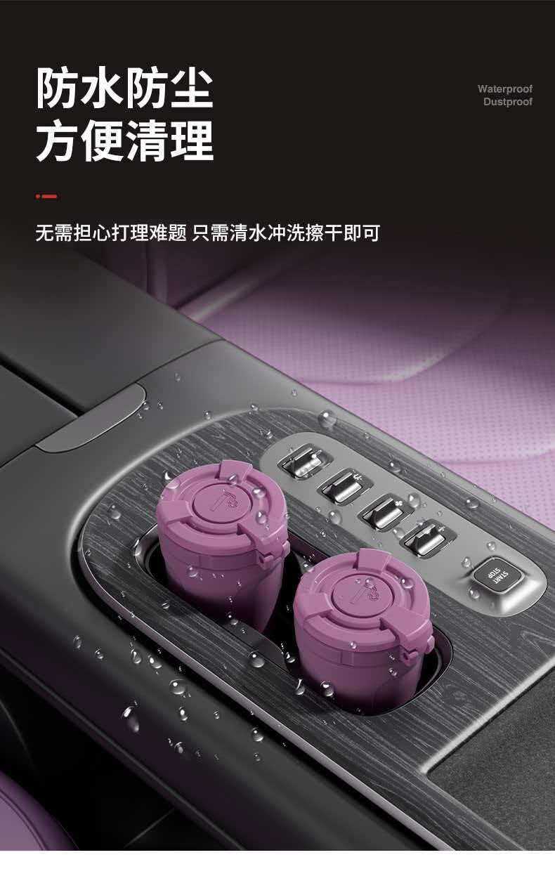 New Universal Car Ashtray with Lid, High-End, Environmentally Friendly Silicone, High Temperature and Heat Resistant, Premium Interior Car Accessory