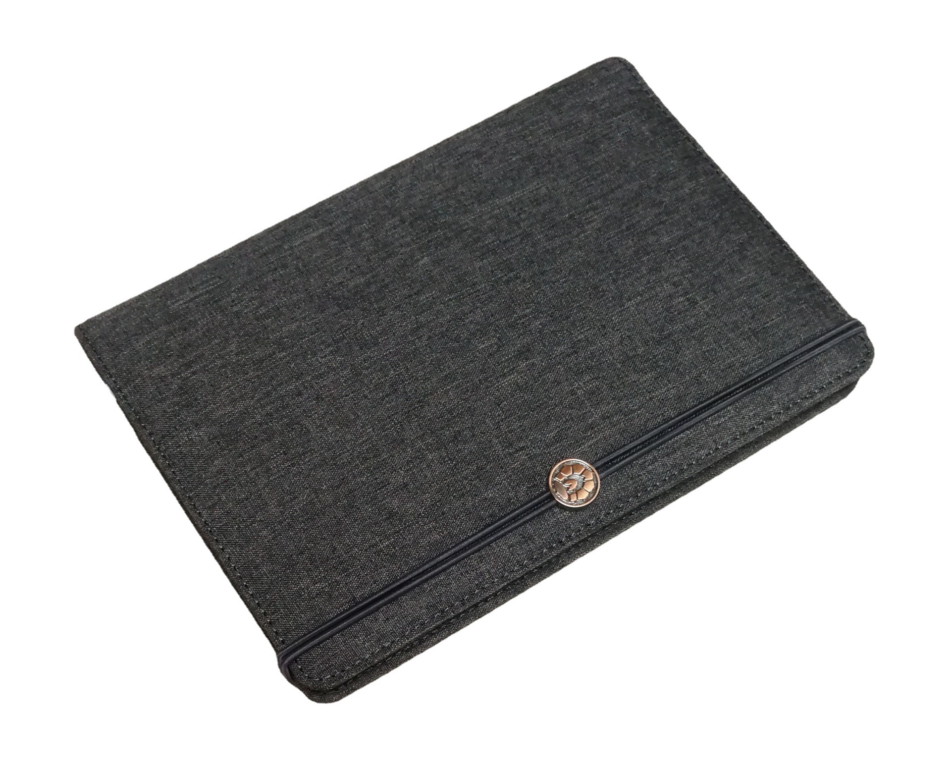 定制布艺本壳封套插页a5笔记本上海厂家印logo防水布料插页笔记本