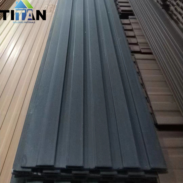 Fibra de bambú y madera placa de rejilla WPC 170 placa de gran muralla fina placa de protección de pared de PVC placa cóncava y convexa especial para exportación