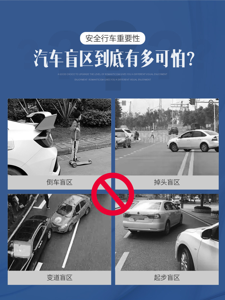 Coach car auxiliary rearview mirror, small round mirror for reversing, specifically designed for coach cars, wide-angle auxiliary mirror, blind spot mirror