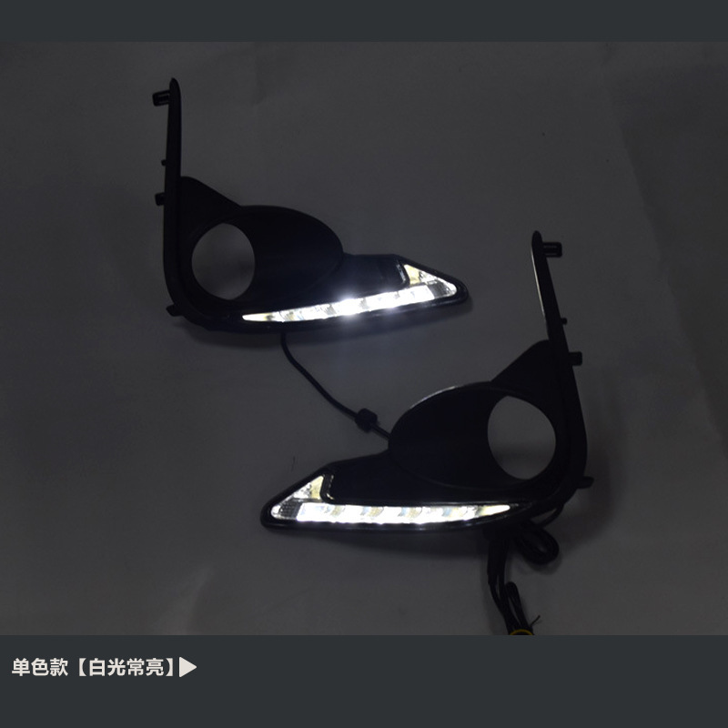 Aplicable a Toyota 17 18 años nueva luz diurna Led Revisado marco de luz de niebla delantera brillante 185T actualización de Rayling image 6