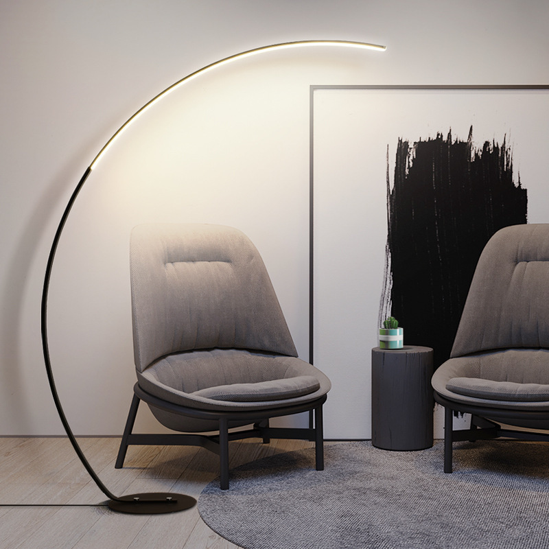 Internet Celebrity Floor Lamp Living Room Modern Simple Curved Lamp Room Decoration Layout Nordic Minimalist Atmosphere Floor Lamp Internet Celebrity Floor Lamp Living Room Modern Simple Curved Lamp Room Decoration Layout Nordic Minimalist Atmosphere Floor Lamp
