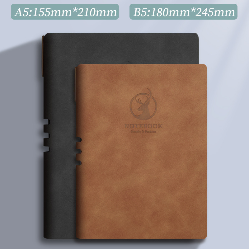 Cuaderno de notas de Shen Shi puede imprimir logotipo de cuaderno de negocios de trabajo de oficina de reuniones de actas de diario A5