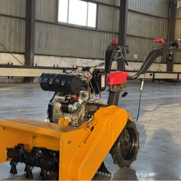 Gasolina diesel de cuatro tracciones deshierbador pequeño hogar desertifado agrícola manual micro-cultivador rotativo suelo suelto