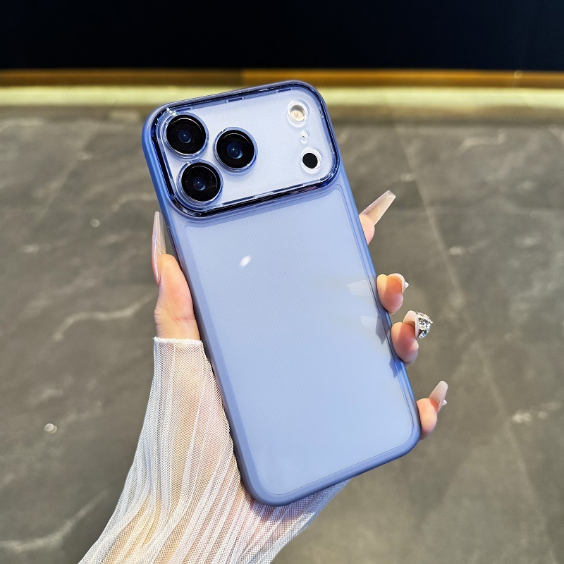 简约透明硅胶适用iPhone17手机壳新款电镀镜框苹果16高级感保护套|undefined