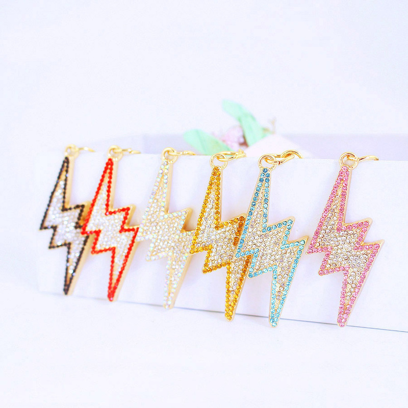 Interesting Lightning Accompany Car Keychain Women's Bag Accessories Pendant Key Chain Key Ring Small Gift 1447