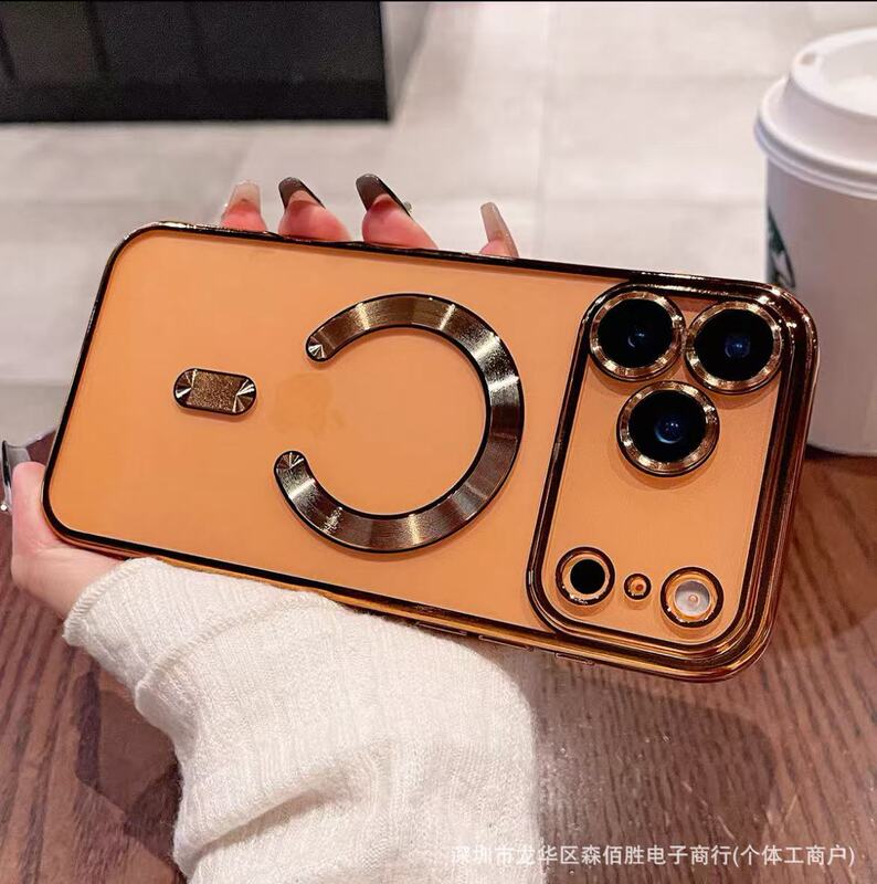 Magsafe Magnetic Case Suitable for iPhone 17 Pro Max New Model Phone Case Apple 16 Pro with Lens Film Soft Case