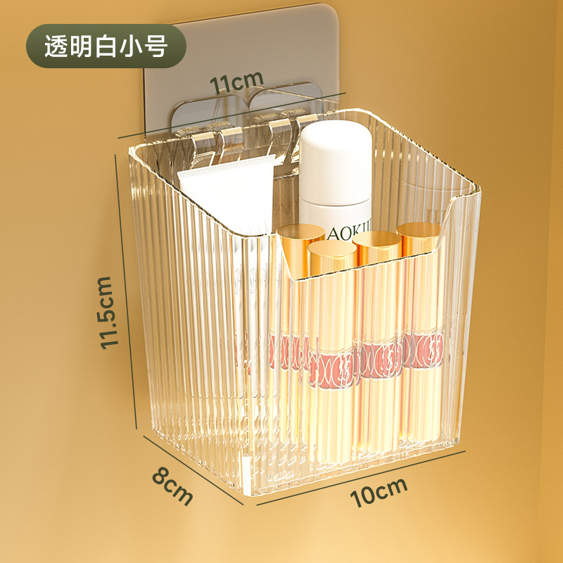 Espejo de baño gabinete caja de almacenamiento baño cosméticos lápiz labial perfume rack de almacenamiento armario colgante de pared caja de organización
