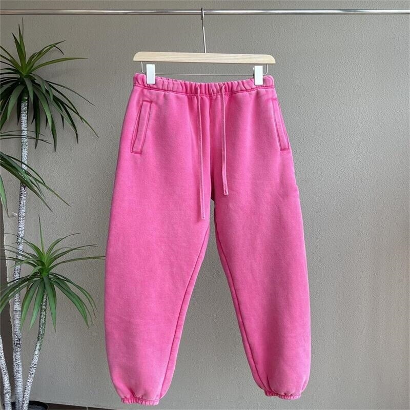 24SS pantalones de terciopelo primavera y otoño pareja nueva línea de tracción de pies pequeños y pantalones de invierno