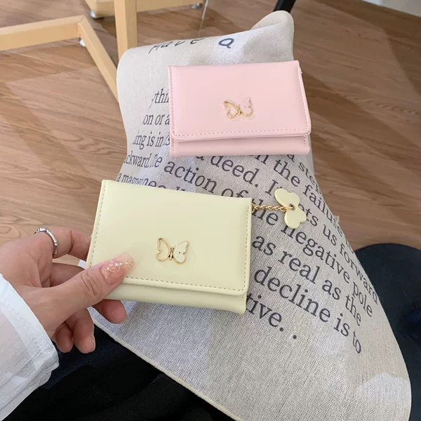 Korean version of the wallet women's short ins simple student multi-card large capacity card bag wallet wholesale