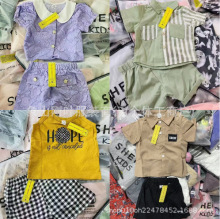 外贸shein品牌热销童装杂款时尚潮流两件套可爱卡通儿童套装尾单